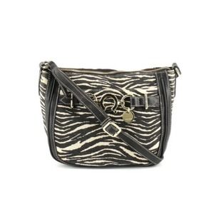 💜nine west black/white Zebra crossbody bag